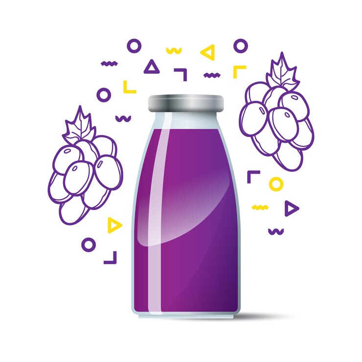 Vetor suco de uva