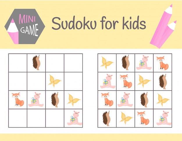 Jogo Sudoku Ilustrado Infantil