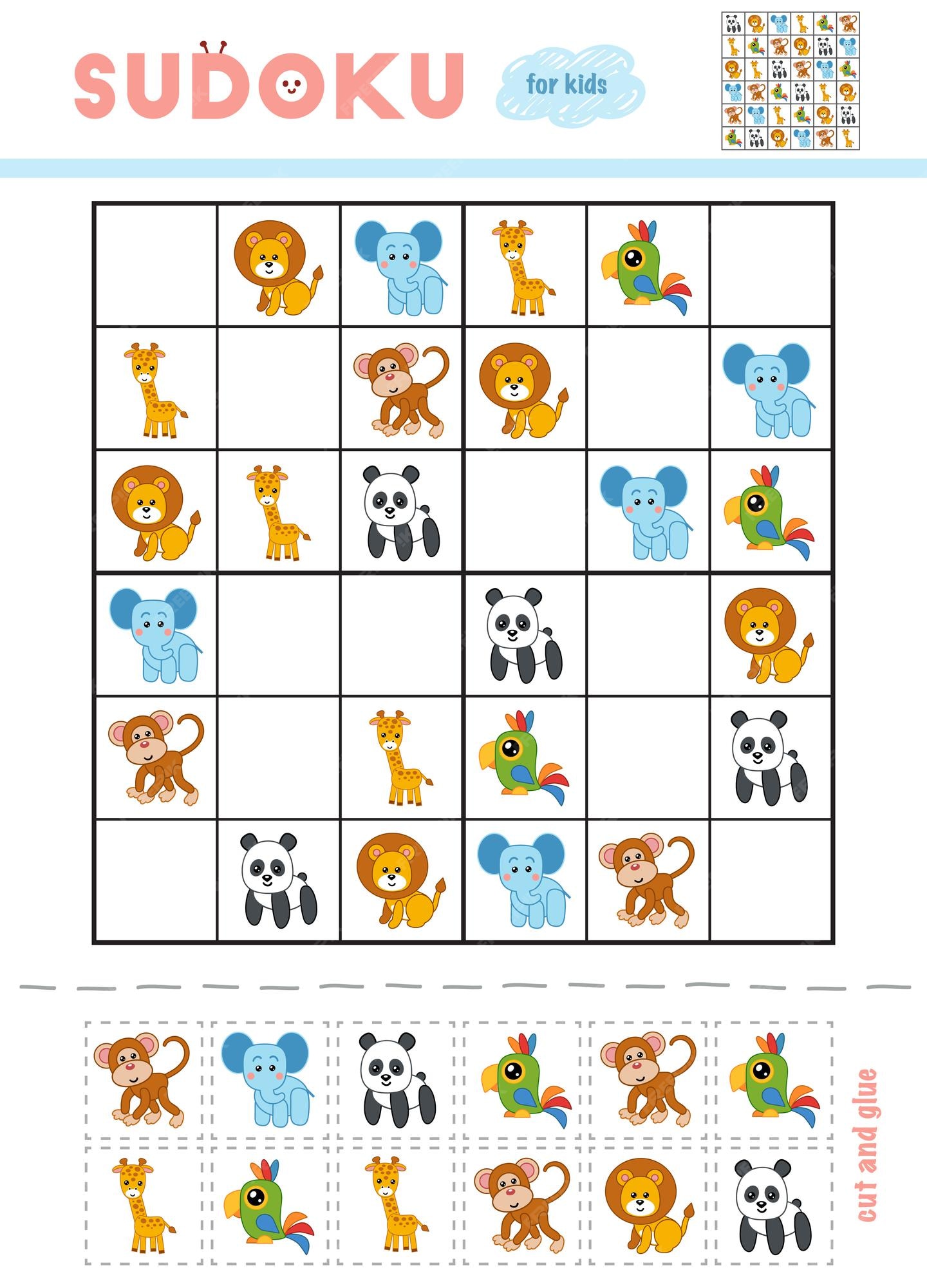 jogo de sudoku de frutas, planilha para impressão de jogos educativos para  crianças, ilustração vetorial isolada. 13218684 Vetor no Vecteezy