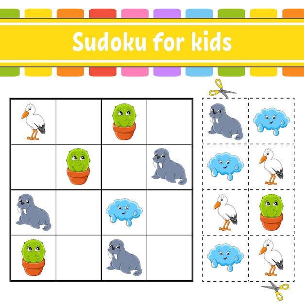 Jogo educativo SUDOKU Simbólico raciocínio - Ri Happy