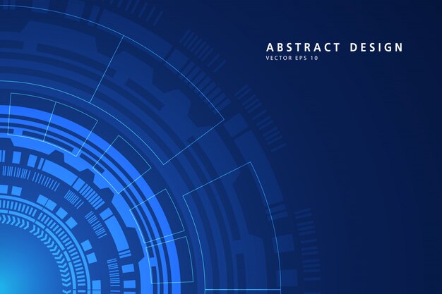 Sumário digital no fundo azul da tecnologia circular. Linha de rede de malha de armação de arame 3D, esfera de design, alta velocidade e estrutura.