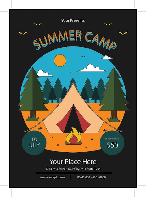 summer camp flyer