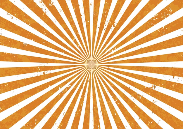 Vetor sunburst com fundo de textura grunge