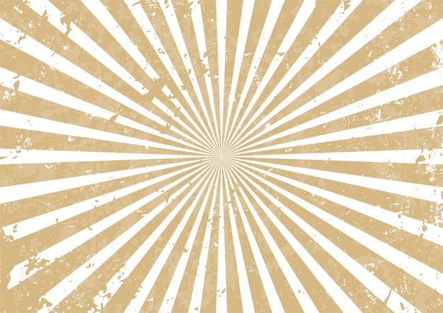 Sunburst com fundo de textura grunge