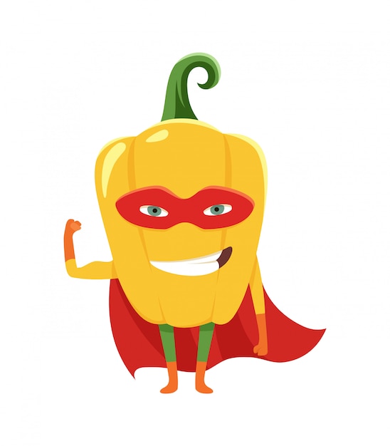 Vetor super-herói pimenta