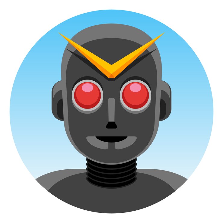 Vetor super herói robô
