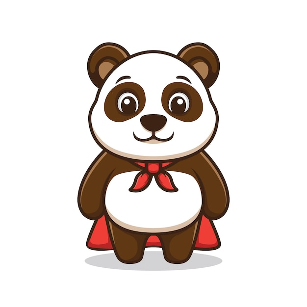 Super panda cartoon ilustração