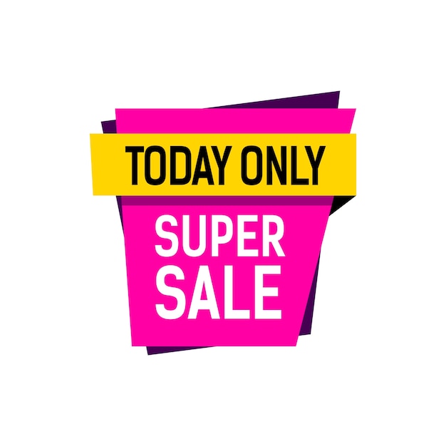 Super sale today only lettering