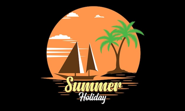 Surfando o design do t-shirt da praia de Havaí.
