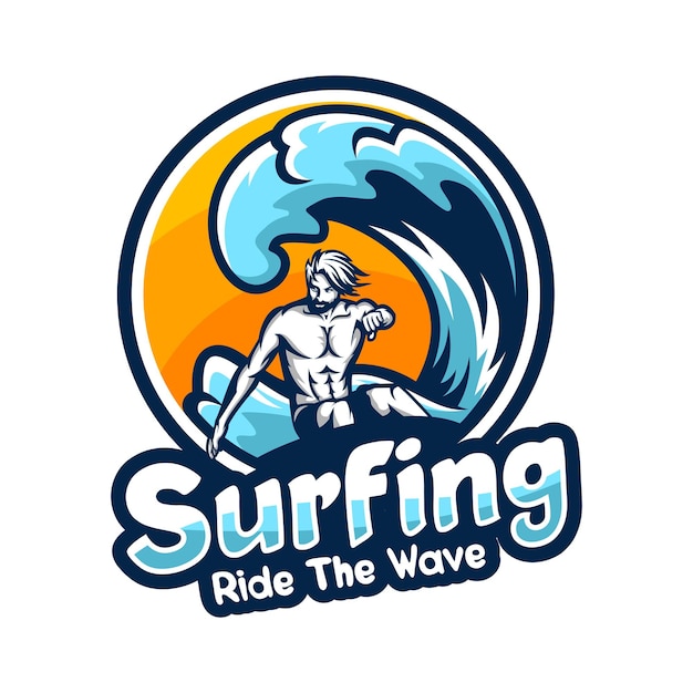 Surfing logo