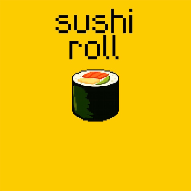 Sushi Pixel Art (arte de pixels de sushi)