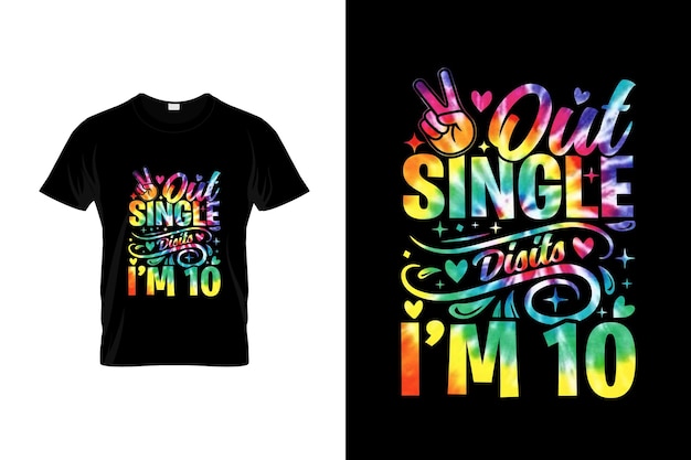 Vetor t-shirt com o título 'out single'