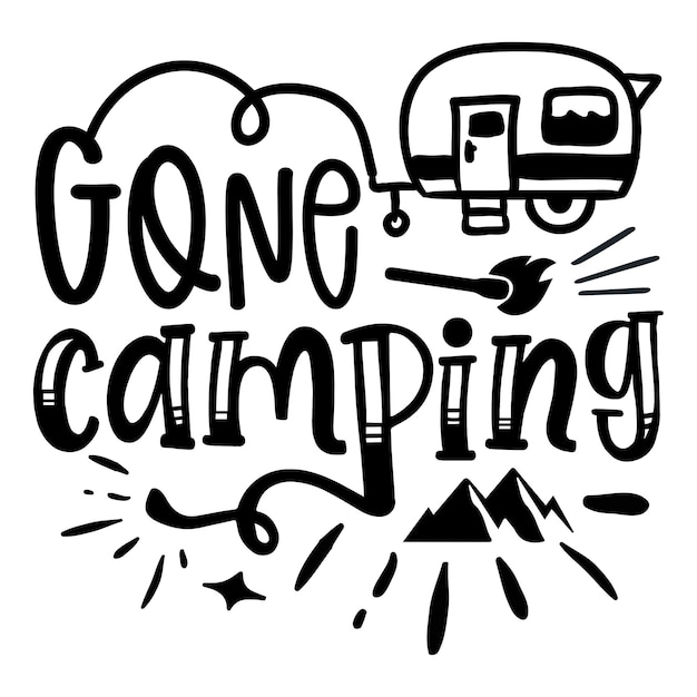 T-shirt de acampamento e design svg camping svg design adventure quotes design vector arquivo editável