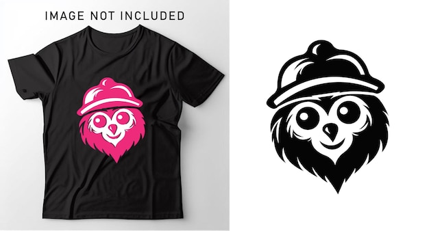 T-shirt de macaco design vetor ou eps