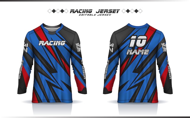 T-shirt de mangas longas T-shirt Motocross T-shirt futebol T-shirt corrida T-shirt sublimação T-shirt design