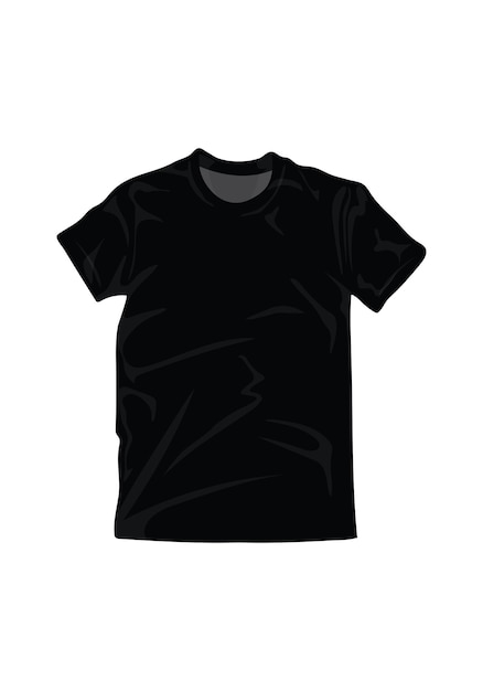 Vetor t-shirt de maquiagem com cor preta