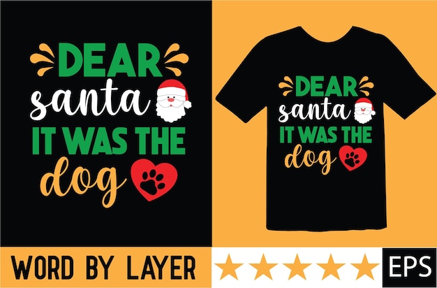 T-shirt de Natal tipografia design vetorial