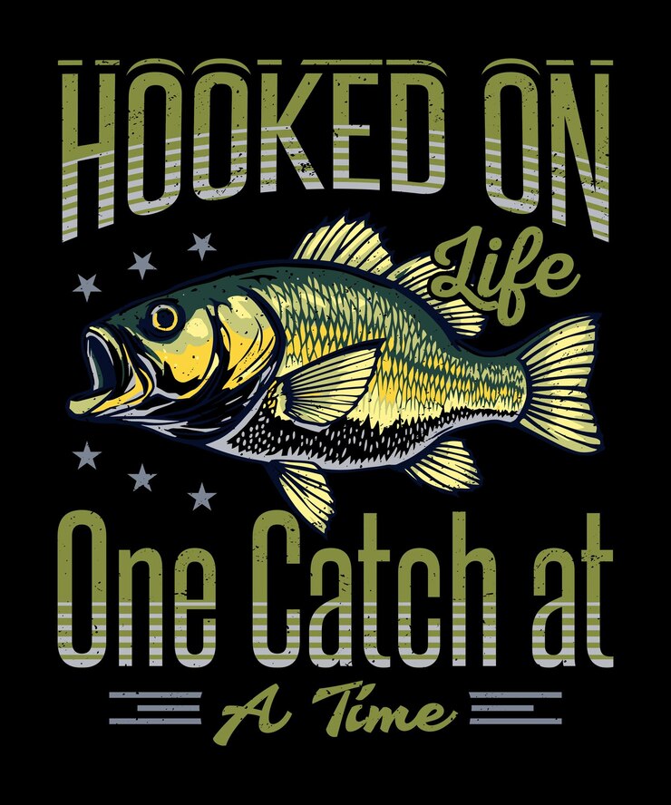 Vetor t-shirt de pesca design vector t-shirt de pesca
