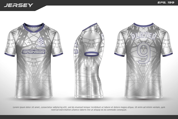T-shirt de sublimação de design de camisa padrão geométrico premium incrível coleção de vetores para futebol, futebol, ciclismo, jogos, esportes de motocross