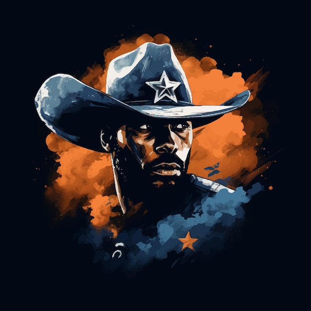 T-shirt_design cowboys (desenho de camisola)