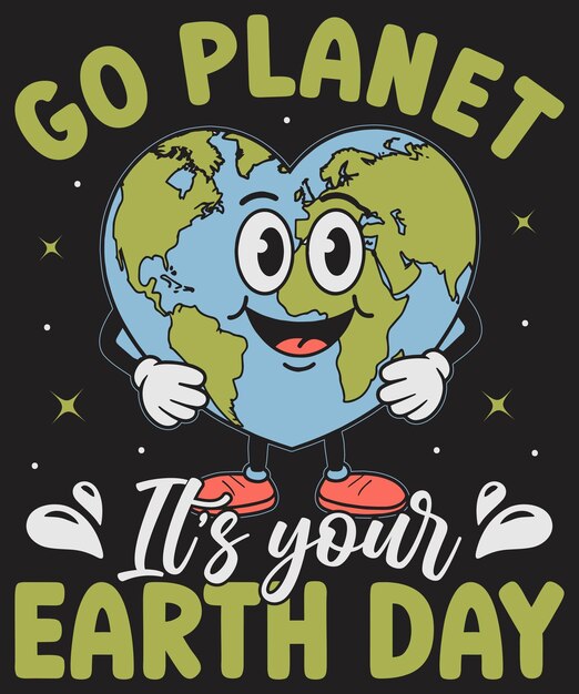 T-shirt do Dia da Terra T-shirt ambiental Floral Flor da Terra Planeta Tee T-shirt Do Dia da Terra