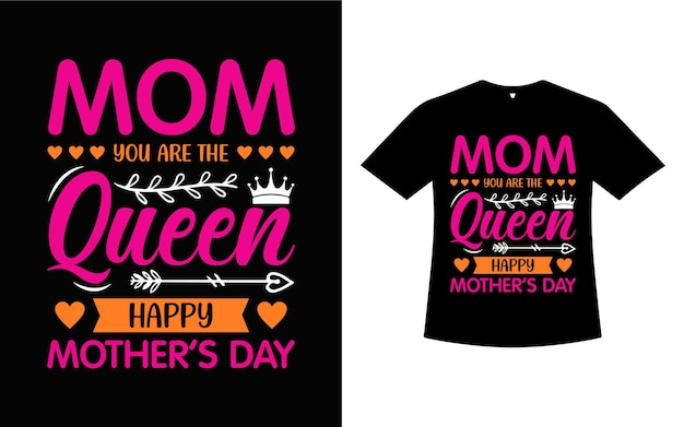 T-shirt do Dia das Mães Design de imagem vetorial Design de t-shirt do dia das mães