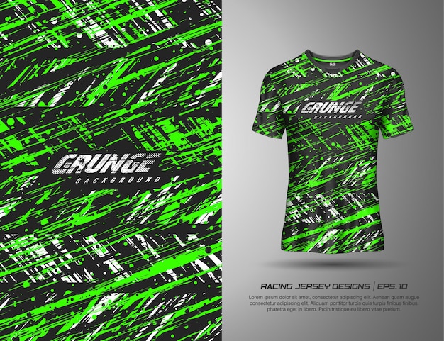 T-shirt esportes grunge textura de fundo para jersey de corrida, downhill, ciclismo, futebol, jogos.