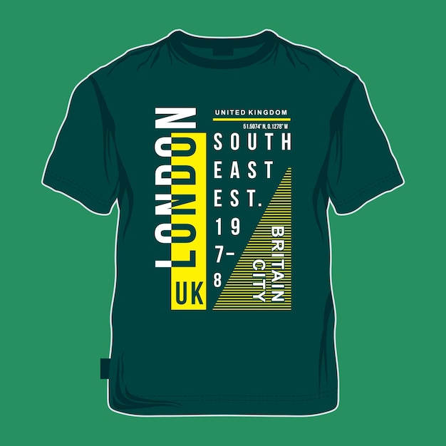 t shirt gráfico do design da cidade de londres