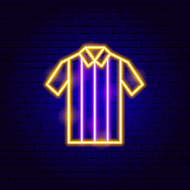 T-Shirt Juiz Esportivo Letreiro Neon