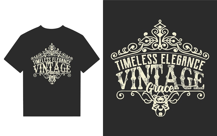 Vetor t-shirt ou logotipo vintage
