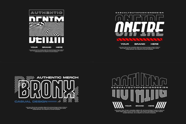 Vetor t-shirts com modelos de design