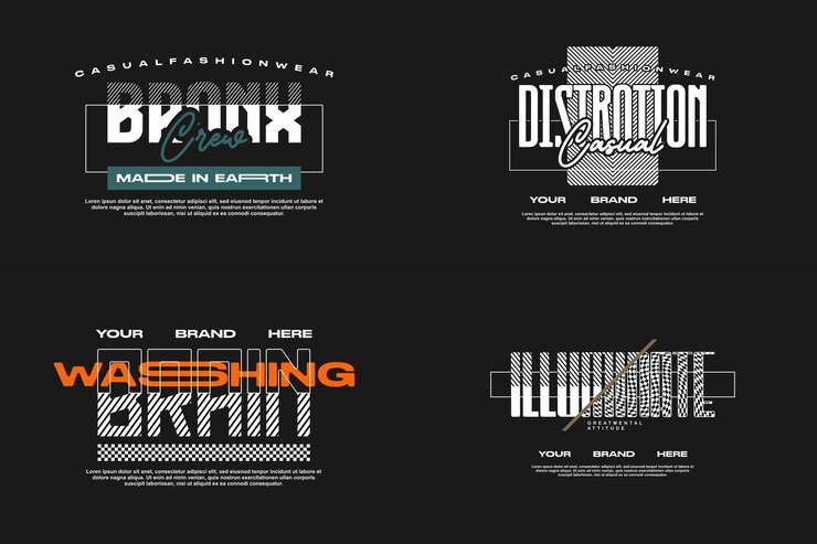 Vetor t-shirts com modelos de design