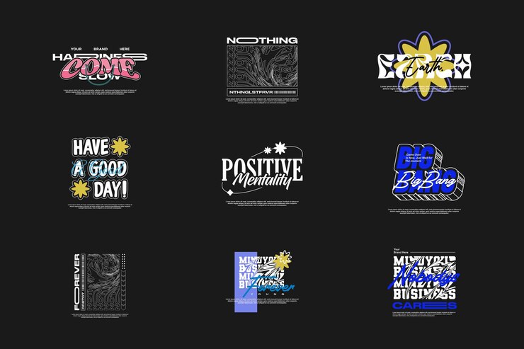 Vetor t-shirts com modelos de design