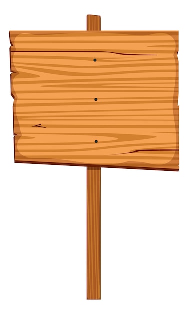 Tabuleta de madeira Placa rústica de desenho animado Direção do jogo