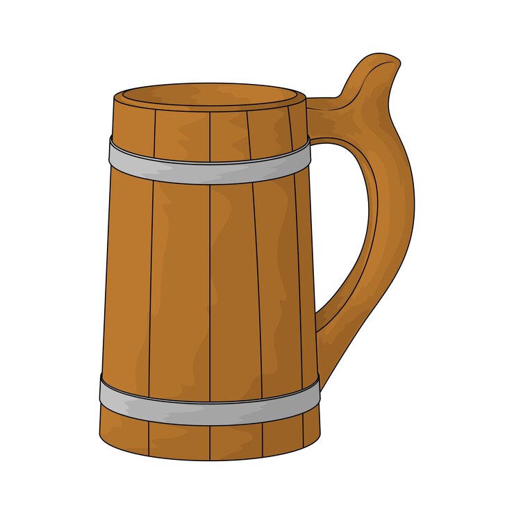 Vetor taça de hidromel medieval