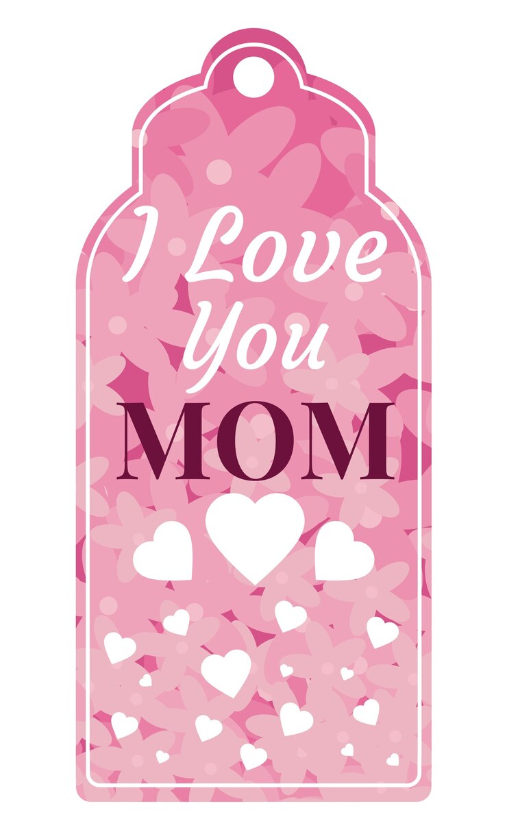 Vetor tag feliz do dia das mães