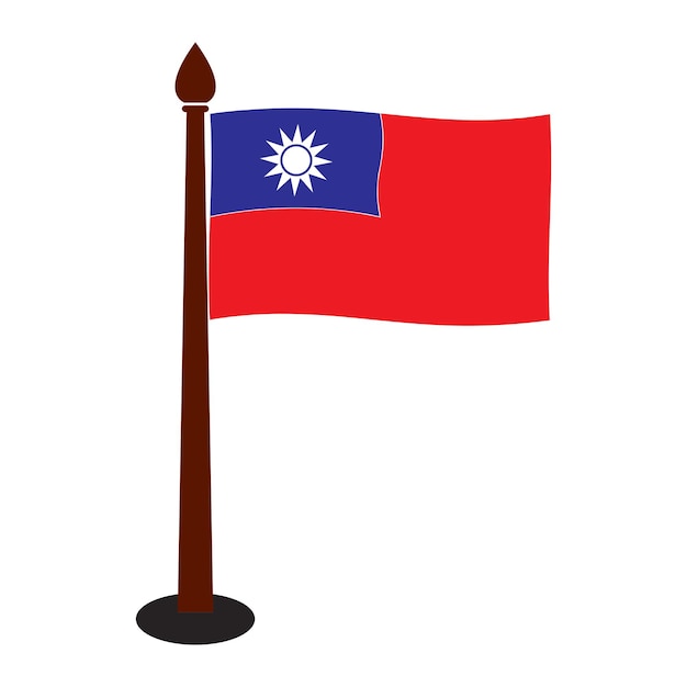 Taiwan bandeira ícone vetor ilustração símbolo design