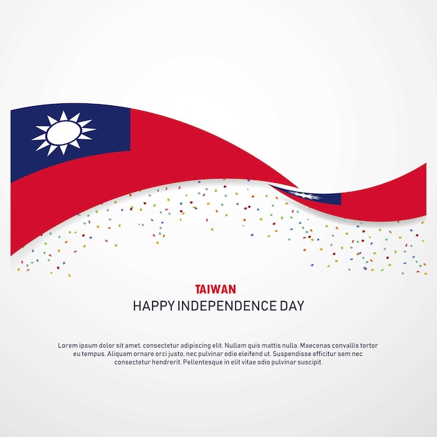 Taiwan feliz dia da independência fundo