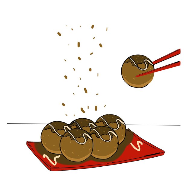 Takoyaki famoso japonês