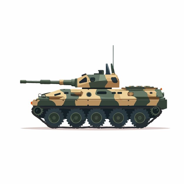 Vetor tanque militar pesado especial blindado