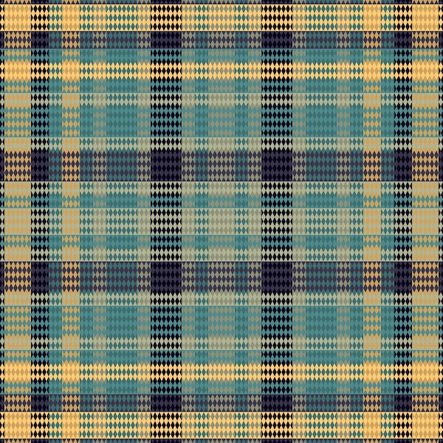 Tartan ou padrão de cor da noite xadrez