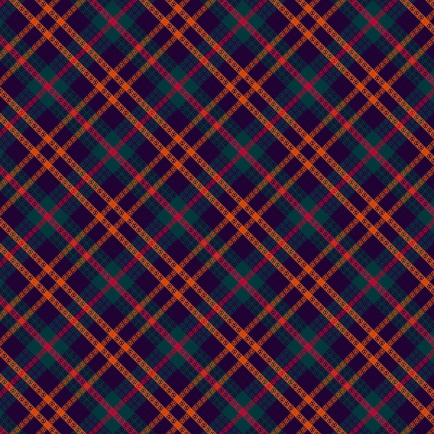 Tartan ou xadrez padrão de cores de halloween