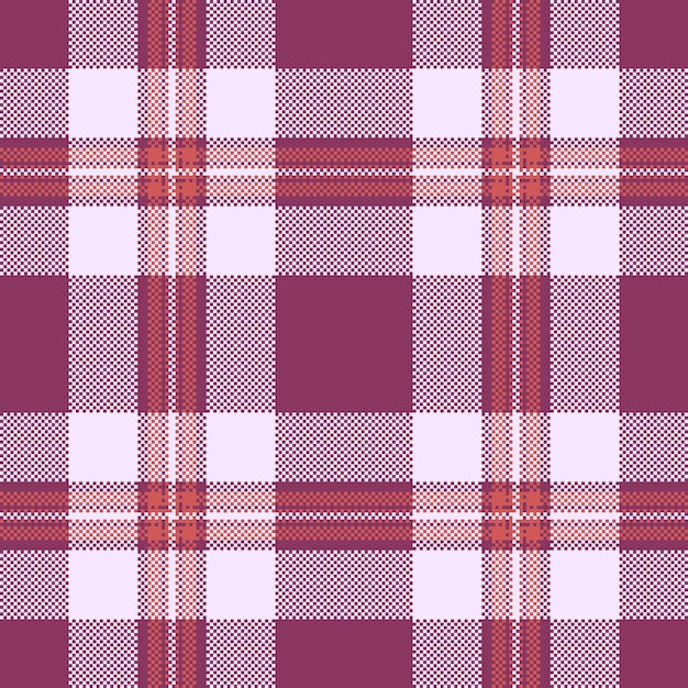 Tartan vetorial de fundo de padrão têxtil a quadros com tecido de verificação de textura sem costura