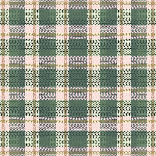 Tartan xadrez com padrão de cor vintage