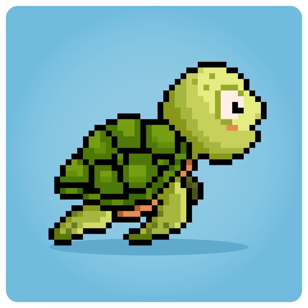 Galinha pixel art cute animal para ativos de jogos em ilustração