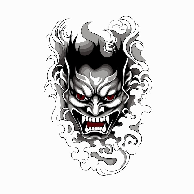 Tatuagem de caveira oni