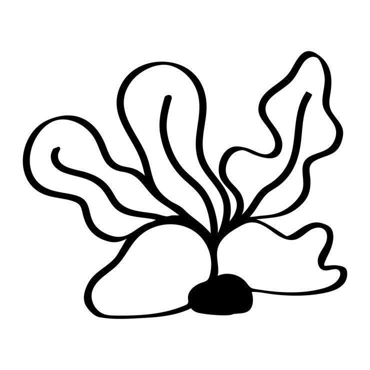 Vetor tatuagem de contorno de clipart de verão
