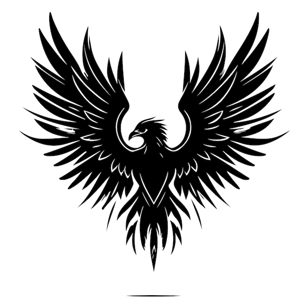 Tatuagem de logotipo de vetor de águia