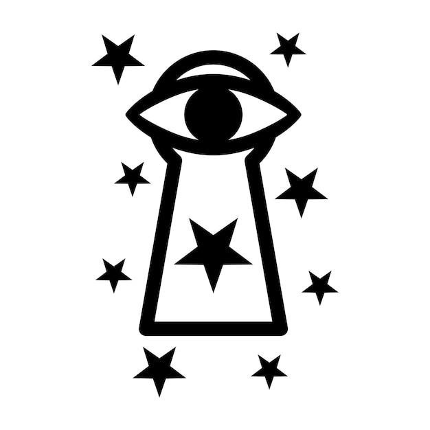 Vetor tatuagem de símbolo illuminati