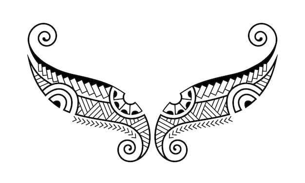 Tatuagem maori arte de design tribal desenho vetorial de tatuagem de uma tatuagem maori
